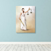 Themis - Lady Justice Leinwanddruck (Insitu (Holzboden))