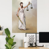 Themis - Lady Justice Poster (Heimbüro)