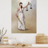 Themis - Lady Justice Poster (Küche)