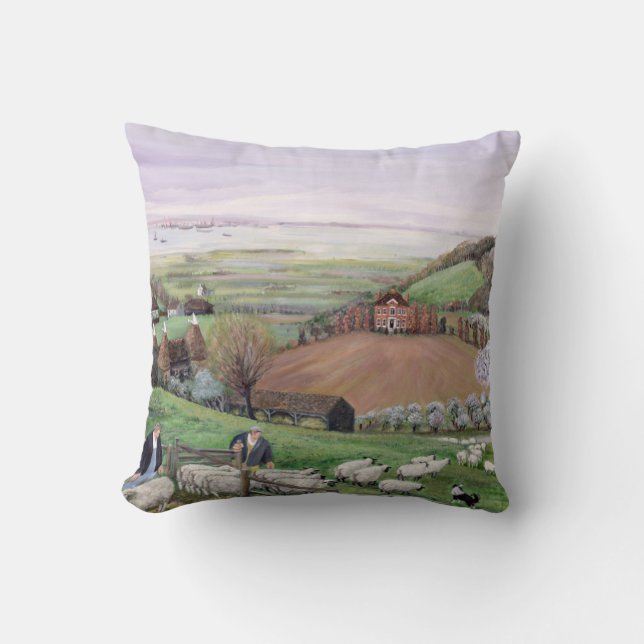 Themse-Ansicht Kissen (Vorderseite)