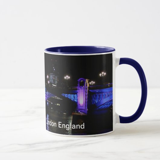 Themse at Night, London England Tasse (Rechts)