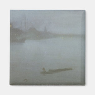 Themse - Nocturne in Blau und Silber, c.1872/8 (oi Magnet