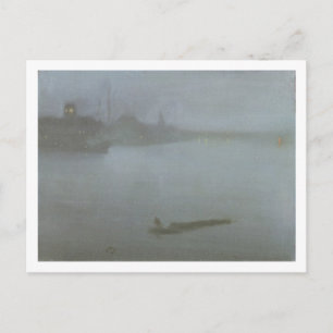 Themse - Nocturne in Blau und Silber, c.1872/8 (oi Postkarte