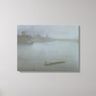 Themse - Notturno im Blau und im Silber, c.1872/8 Leinwanddruck