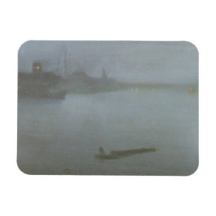 Themse - Notturno im Blau und im Silber, c.1872/8 Magnet