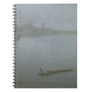 Themse - Notturno im Blau und im Silber, c.1872/8 Notizblock