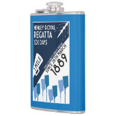 Themse Regatta - Vintage Retro Style Rowing Flachmann (Links)