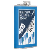 Themse Regatta - Vintage Retro Style Rowing Flachmann (Rechts)