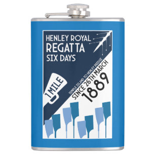 Themse Regatta - Vintage Retro Style Rowing Flachmann