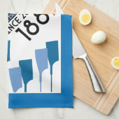 Themse Regatta - Vintage Retro Style Rowing Geschirrtuch (Viertel Falte)