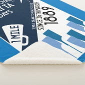 Themse Regatta - Vintage Retro Style Rowing Sherpadecke (3/4)