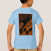 Themse Regatta - Vintage Retro Style Rowing T-Shirt (Rückseite)