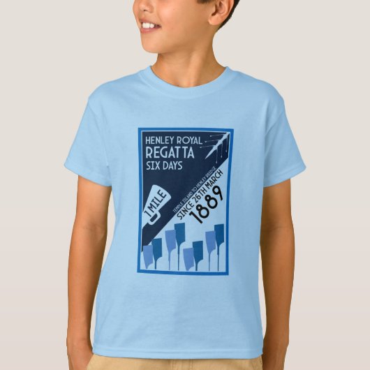 Themse Regatta - Vintage Retro Style Rowing T-Shirt (Vorderseite)