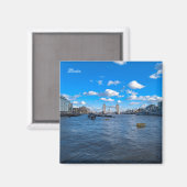 Themse und Tower Bridge Magnet (Vorderseite/Rückseite)