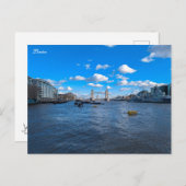 Themse und Tower Bridge Postkarte (Vorne/Hinten)