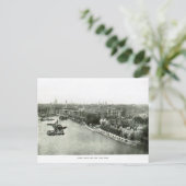 Themse von der Tower Bridge 1900 Postkarte (Stehend Vorderseite)