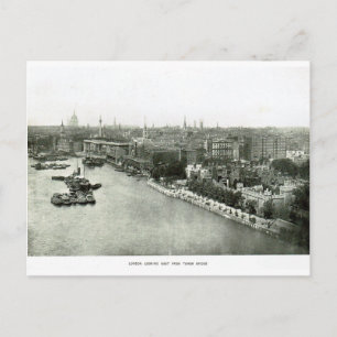 Themse von Tower Bridge 1900 Postkarte