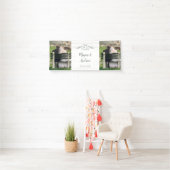 Then and Now Script 25th Wedding Anniversary Party Banner (Insitu)