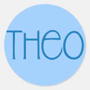 Theo Blue Sticker