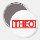 Theo Briefmarke Magnet (Vorderseite/Rückseite)