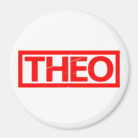Theo Briefmarke Magnet (Vorne)