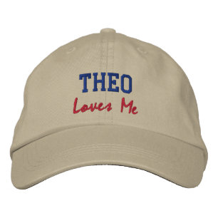 Theo Lieben Me bestickter Name Hut