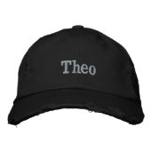 "Theo" Männername bestickt, Bestickte Baseballkappe (Vorderseite)