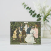 Theo. Roosevelt und Familie Postkarte (Stehend Vorderseite)