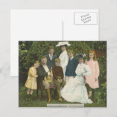 Theo. Roosevelt und Familie Postkarte (Vorne/Hinten)