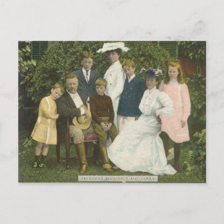 Theo. Roosevelt und Familie Postkarte