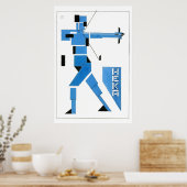 Theo van Doesburg Archer De Stijl Poster (Küche)