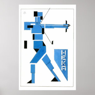 Theo van Doesburg Bogenschütze De Stijl Poster