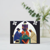 Theo van Doesburg - Kartenspieler Postkarte (Stehend Vorderseite)