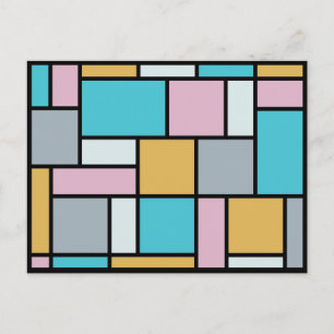 Theo Van Doesburg - Komposition 17 - Mondrian Art Postkarte