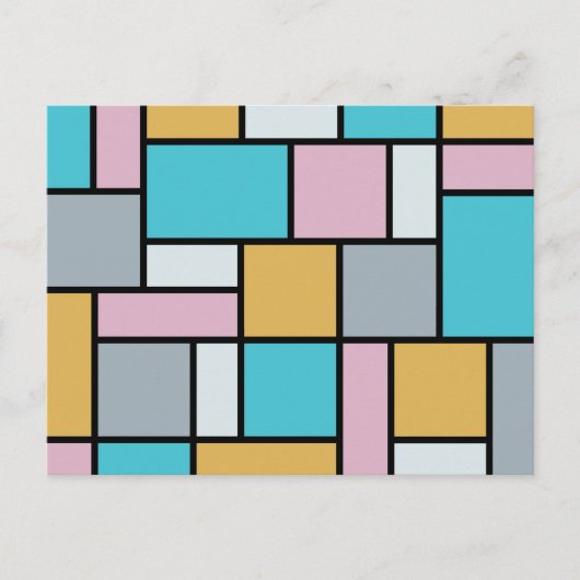 Theo Van Doesburg - Komposition 17 - Mondrian Art Postkarte (Vorderseite)