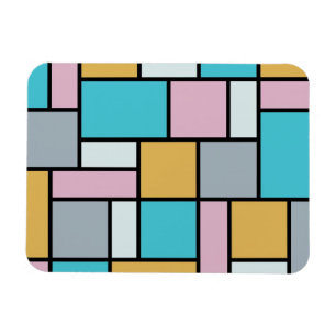 Theo Van Doesburg - Komposition 17 - Mondrian-Kuns Magnet