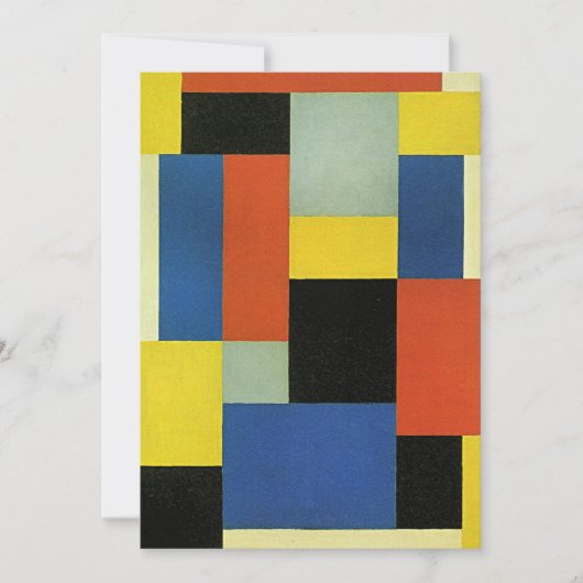 Theo van Doesburg, Komposition XX, Karte (Vorderseite)
