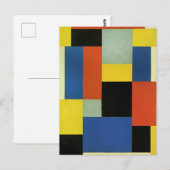 Theo van Doesburg, Komposition XX, Postkarte (Vorne/Hinten)