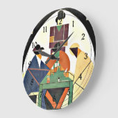 Theo van Doesburg - The Cardplayers, 1916, Kubismu Große Wanduhr (Winkel)