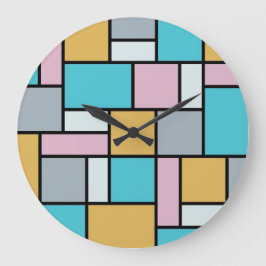 Theo van Doesburg - Zusammensetzung 17 - Mondrian Große Wanduhr