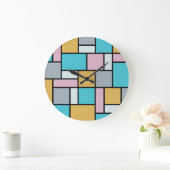 Theo van Doesburg - Zusammensetzung 17 - Mondrian Große Wanduhr (Zuhause)