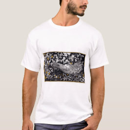 Theo Van Hoytema Retro Peacock Clip Art Black und T-Shirt