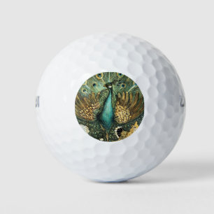 Theo Van Hoytema Vintag Peacock Open Wings Peafow Golfball