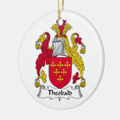 Theobald Familienwappen Keramikornament (Links)
