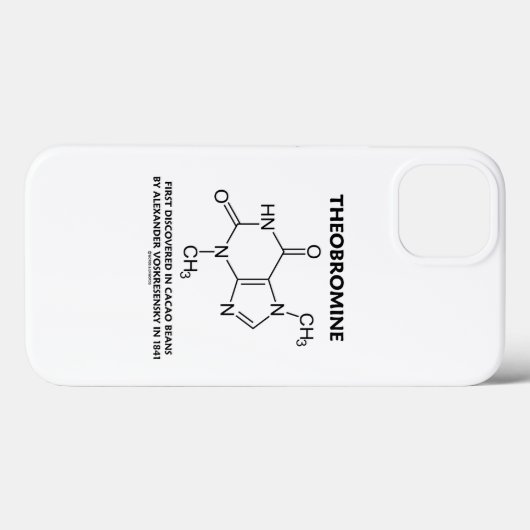Theobromin erstmals 1841 in Kakaobohnen entdeckt Case-Mate iPhone Hülle (Rückseite (Horizontal))