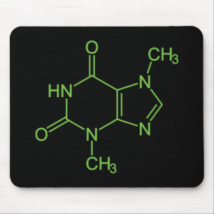 Theobromin Schokoladen-Molekül Chemisches Diagramm Mousepad