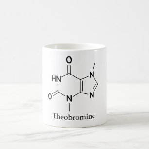 Theobromine Molecule Chemie Schokoladenliebhaber Kaffeetasse