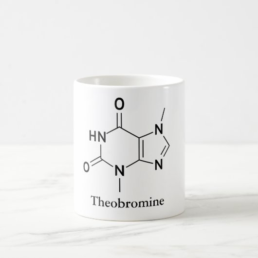Theobromine Molecule Chemie Schokoladenliebhaber Kaffeetasse (Mittel)