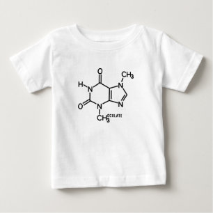 Theobrominmolekulare chemische Formel Baby T-shirt