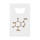 Theobrominmolekulare chemische Formel Geldbeutel Flaschenöffner (Vorderseite)